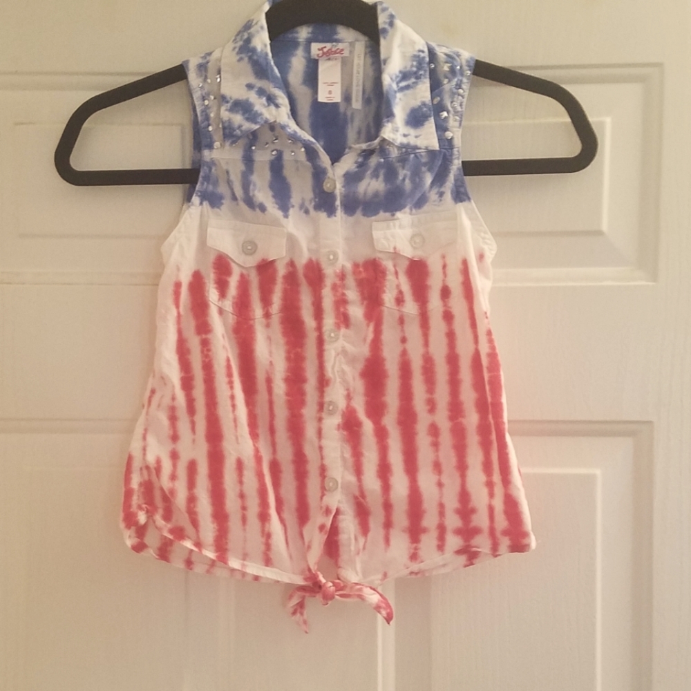 Justice Sleeveless Top Size 8